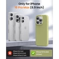 thumbnail image 4 of KOMI Designed for iPhone 16 Pro Max Case,Shockproof Liquid Silicone Protective Phone Case with Soft Anti-Scratch Microfiber Lining Ultra Slim Drop Protection Phone Cover 6.9 inch Cream Yellow, 4 of 5