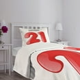 thumbnail image 3 of Ambesonne Saying Quilted Bedspread Set 2 Pcs, Teen Birthday Party, Twin Size, Charcoal Grey White, 3 of 5
