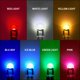 thumbnail image 4 of VANES Bombilla LED para coche Medidor de luz LED Carcasa de vidrio para coche W5W 194 T10 12V DC Luz de matrícula / Multicolor, 4 of 4