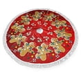 thumbnail image 1 of Falda para árbol de Navidad FREEHOTU Gingerbread Candy Lollipop, 1 of 4
