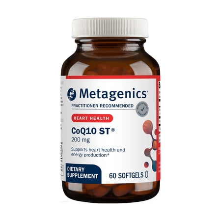 Metagenics CoQ10 ST-200 mg, Highly Absorbable 200 mg Coenzyme Q10 Supplement to Help Support Energy Production and Cardiovascular Function - 60 Count