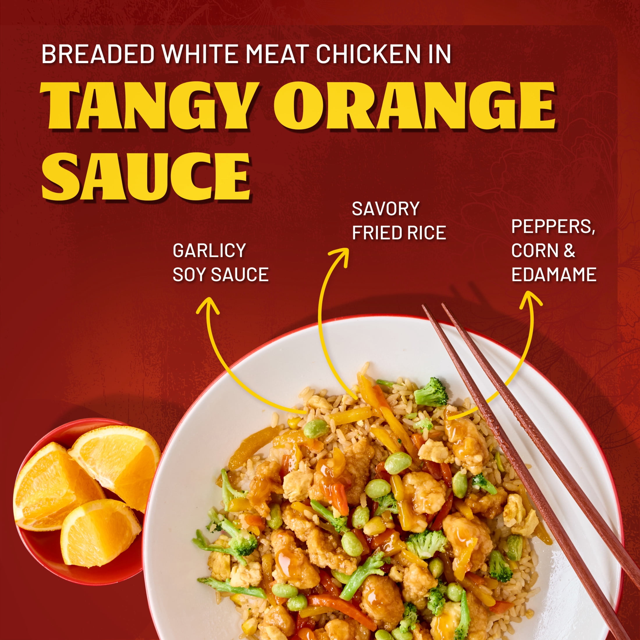 Authentic Asia Orange Chicken Meal 10oz (Frozen Dinner) - Walmart.com