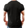 thumbnail image 4 of Camiseta cómoda y elegante con estampado de letras "Papa" para hombre, ropa de verano para exteriores, tops, regalos y camisetas deportivas para el tiempo libre., 4 of 7