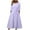 Purple, variant on Dresses For Women 2024 Fashion Solid Color Round Neck Long Frock Casual Loose Versatile Long Frock Daily Commuting