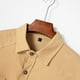 thumbnail image 5 of Blusa y camisa de manga larga con cuello vuelto para hombre, holgada, con solapa y botones, deportiva, de manga larga y solapa., 5 of 8