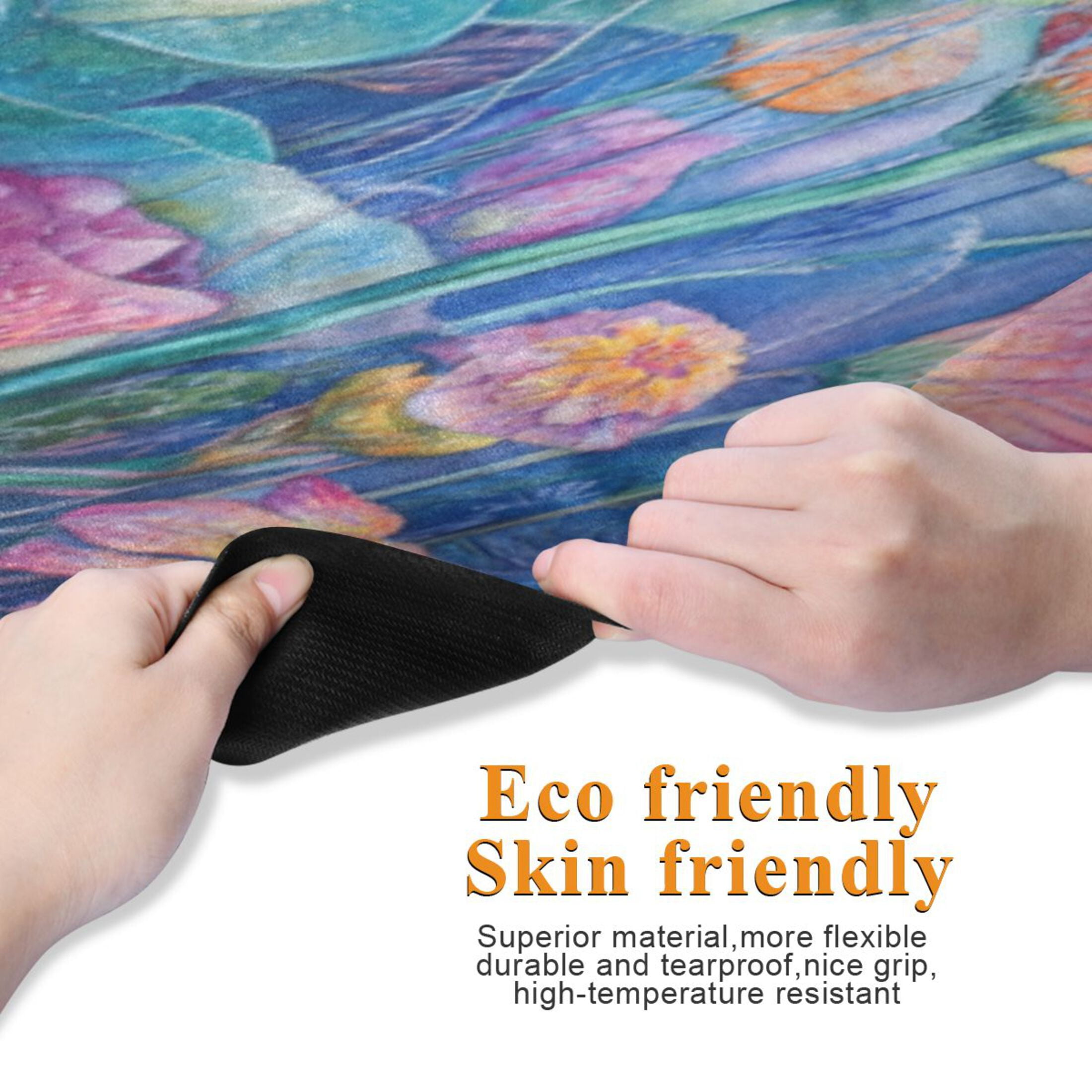 BZSMCE Yoga Mat Women Fitness Mat Blooming Fantasia Pattern