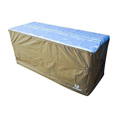 YardStash Deck Box Cover XL to Protect Large Deck Boxes: Suncast DBW9200 Deck Box Cover,... by Yardstash Solutions