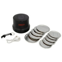 NESCO Electric Mason Jar Vacuum Sealer with 10 assorted lids, Type-C Charging Cable, and Bottle/Jar Opener