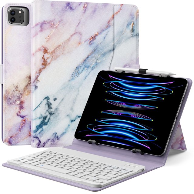 Funda para tableta con teclado QWERTY MoKo para 9-11