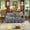 Blue Floral, variant on YWEN 74'' Mid Century Floral Sofa with Skirt, Oxford Cloud Sectional Couch, Comfy Love Seat Couches, Deep Seat, Rolled Arm, Paisley Pattern Vintage Loveseat Sofa for Living Room