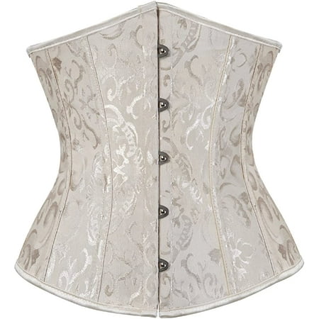 

QWZNDZGR Women s 9427 Lace Up Boned Underbust Waist Trainer Corset