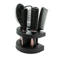 thumbnail image 1 of Hands DIY 5pcs Hair Brush Set Professional Salon Hairbrush Mirror Womens Makeup Hand Comb Set, 1 of 1