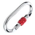 thumbnail image 3 of Mosquetón Mosquetón Plateado Y Rojo Equipo De Escalada Para Exteriores Hebilla De Seguridad Tipo O 25KN, 3 of 7