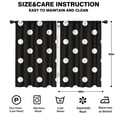 thumbnail image 2 of 2 Panels Print Pattern Nursery Curtains Boys Girls Kids Window Drapes for Living Bedroom Playroom Room Decor Rod Pocket 42x63Inch, 2 of 4