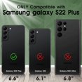 thumbnail image 2 of S22 Plus Case, Samsung Galaxy S22 Plus Case with HD Screen Protector,  [Military Grade] Shockproof Protection Case with 360° Magnetic Ring Holder Kickstand Case for Galaxy S22 Plus, Green, 2 of 16