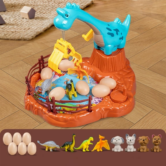 Dinosaur Hunting Game Machine, Interactive Toy with Eggs & Dinosaurs, Good Plastic Material for Motor Skills, Easy-to-Operate Gift for