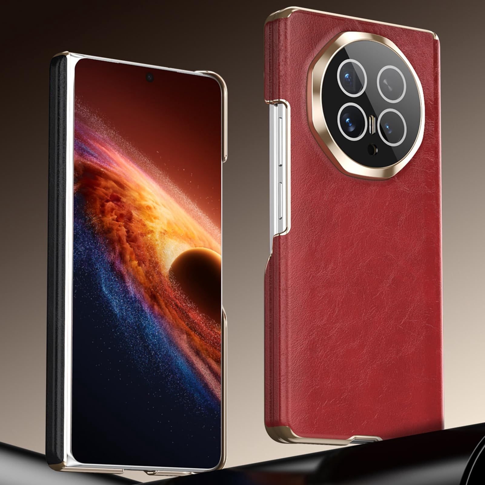 Case For Huawei Honor Magic V6, Electroplated Cover With Supports Non-Slip Wireless Charging Camera Protective Shell