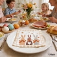 thumbnail image 4 of QuanTara Easter Bunny Paper Napkins 20 Count, Multicolor Bunny & Egg Design Disposable Napkins for Holiday Party, Easter Dinner, 4.92x4.92in, 1-Pack, 4 of 6