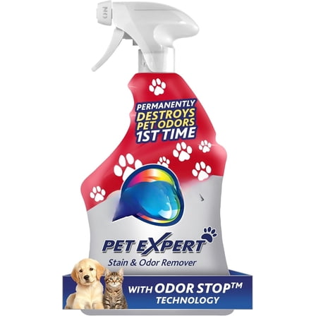 Pet Expert Carpet & Upholstery Cleaner - Removes Stains and Odors, 22 oz (Pack of 2)
