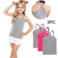 thumbnail image 2 of FamilyThread Toddler Baby Girls Cotton Sleeveless Tank Top Colorful Undershirts Kids 12 Months- 12Years 3-Pack, 2 of 9