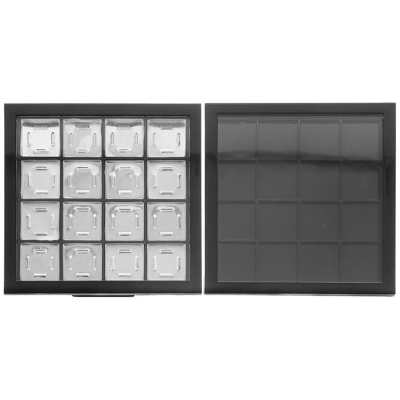 BRIGHTFUFU 2 piezas Cajas de almacenamiento de lápiz labial vacío Cajas de ojos de sombra de ojos múltiples para empaquetar