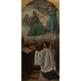 thumbnail image 3 of Isidore Patrois 11x18 Black Modern Framed Museum Art Print Titled - Saint Louis De Gonzague in Contemplation Before the Virtues of Jesus or the Vision of Saint Louis De Gonzague (1870), 3 of 5