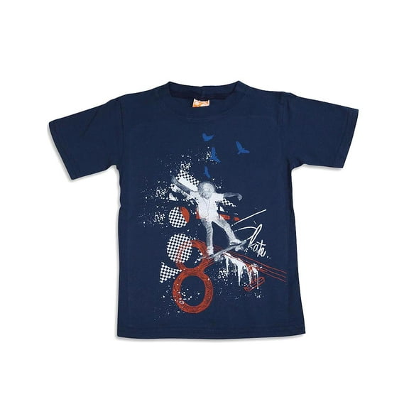 Charlie Rocket - Little Boys Short Sleeve T-Shirt 29413-4T (Navy)