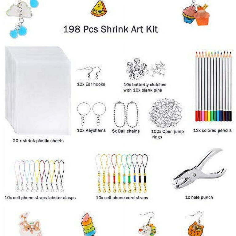 Accessories from shrink plastic sheets