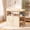 oak, variant on makeapile Dresser with changing table,Nursery 4 Open Shelves Plus Double-Door Cabinet, Multifunctional baby changing table, White