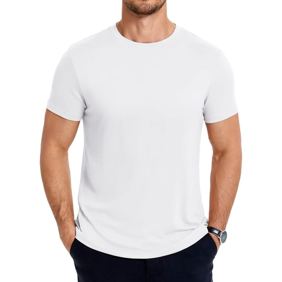 COOFANDY Men's Short Sleeve T-Shirts 1 Pack Crew Neck Casual Summer Lightweight Basic Tee Shirt