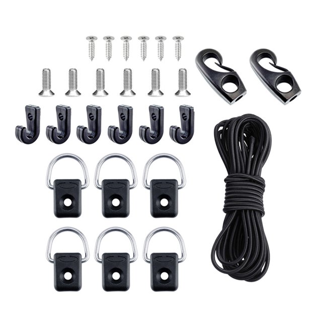 de Aparejo de Cubierta de Kayak 6 Ganchos en de Equipamiento de Accesorios de Kayak Sunnimix Aparejo de cubierta de kayak