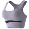 thumbnail image 5 of BYHONG Women Casual Breathable Yoga Top Bra Underwear Without Steel Ring Gathering Sports Running Bra Bras for Women Purple XL, 5 of 5