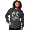 thumbnail image 5 of Popeye the Sailor Loves Not a Fighter Women's Long Sleeve T Shirt Brisco Brands S, 5 of 6