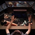 thumbnail image 3 of XXL Large Gaming Mouse Pad,Mousepad with Stitched Edge Frame & Non-Skid Rubber Base,Desk Mat for Work,Office Desk Pad for Laptop,Computer Keyboard and Mice Combo Pads Mouse Mat 31.5X15.7 inches, 3 of 13