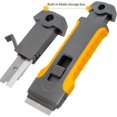 thumbnail image 5 of Razor Blade Scraper Tool with 15pcs Extra Blades, Cleaning Razor Scraper for Glass, Glass Top Stove Scraper for Oven Door, Cooktop Scraper, Glass Scraper Cleaning Paint from Glass (Gray), 5 of 6