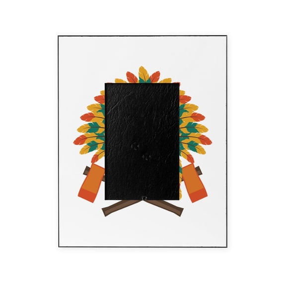 CafePress - Native Skull Headdress - Decorative 8x10 Picture Frame