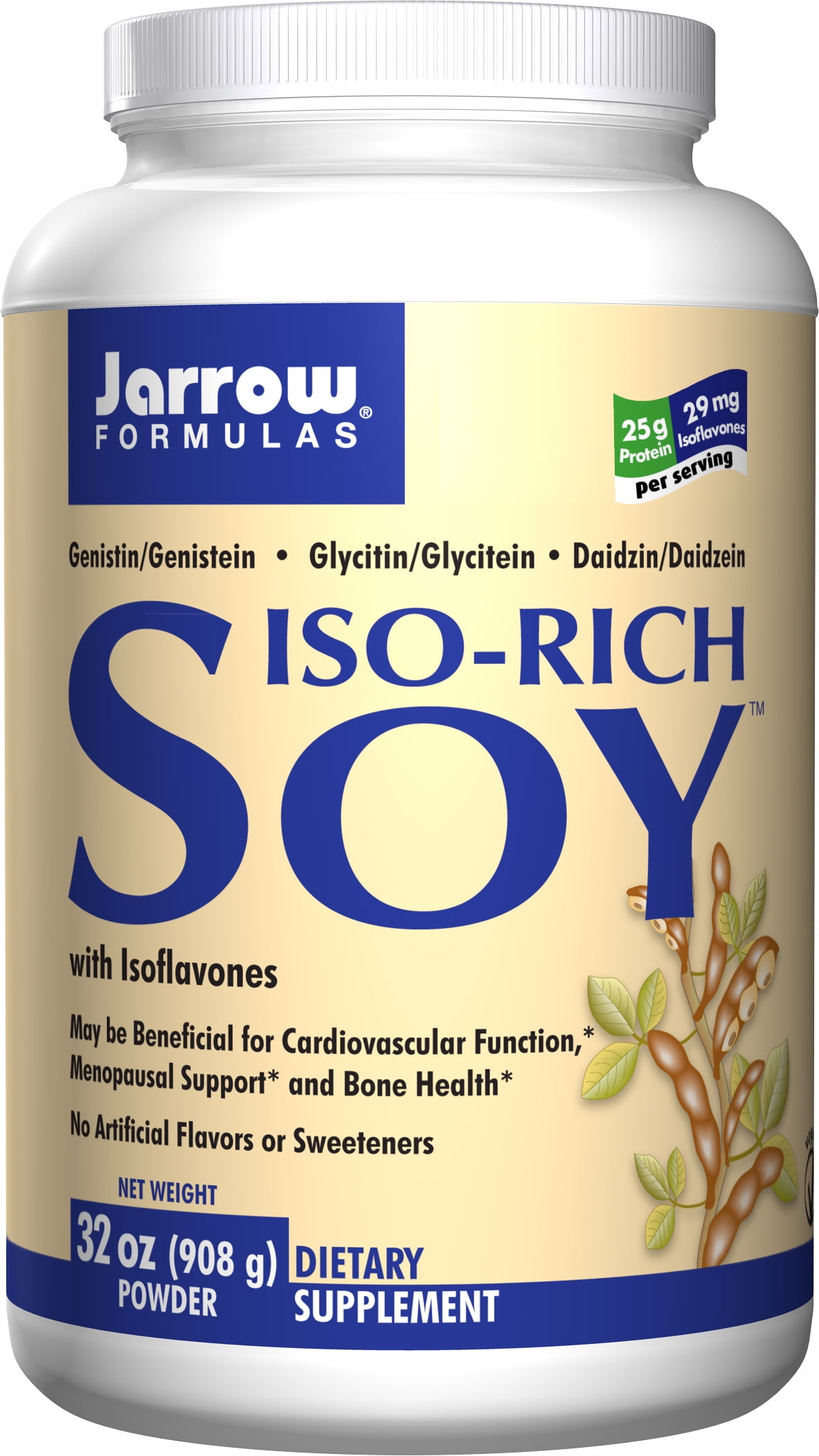 Jarrow Formulas IsoRich Soy, Menopausal Support and Bone Health, 32 Oz