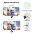 thumbnail image 3 of Fuzoiu Cute Animal Couple Print Car Windshield Sun Shade,Block Uv Rays Sunshade,Foldable Front Window Sun Visor Protector for Car,SUV,Truck-Keep Vehicle Cool-Cute Animal Couple, 3 of 8