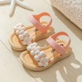 thumbnail image 2 of Gelikeya Girls Sandals Children Sandals Thickened Summer Princess Fashion Soft Sole Toddler Girls Baby Beach Sandals, Pink, 2 of 5