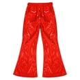 Sholeno Big Girls Boys Shiny Sequins Flared Pants Modern Jazz Hip Hop Street Dance Pants