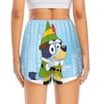 thumbnail image 2 of Lsque Bluey Printed Women's Running Shorts with Liner Pockets,Elastic Quick Dry Workout Athletic Gym Yoga Shorts,Womens High Waist Shorts-XX-Large, 2 of 9