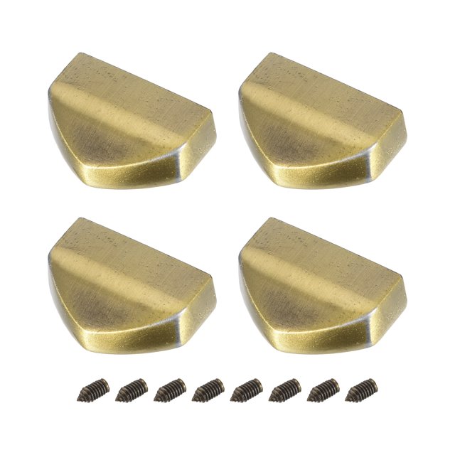 Cremallera Cola Clip, 4uds Zinc Aleación Cremallera Hebilla Colas Tapón Extremo Puntas para Cuero Costura Bricolaje Accesorios (0,63 Pulgadas, Latón)