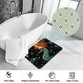 thumbnail image 3 of Mermaid Modern Polyester Non-Slip Floor Rug Office Mat, Machine Washable Office Rugs, 3 of 6