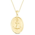 thumbnail image 2 of AFFY Anchor Pendant Necklace In 14K Gold Plated 925 Sterling Silver 18" Chain, 2 of 3