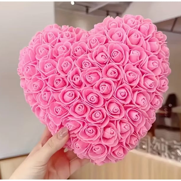 1 pieza de ramo de rosas en forma de corazón for San Valentín, regalo de amor y regalo for el Día de la Madre