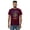 Maroon, variant on Men's graphic Warrior t-shirt: American