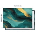 thumbnail image 5 of Teal and Gold Marble Flow Lines Pattern Summer Placemats Table Placemats Set Of 6-Linen Kitchen Washable Placemats Table Mats 11.8"x17.7" Non-Slip Heat Resistant, 5 of 5