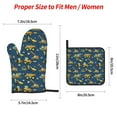 thumbnail image 2 of Cauagu Modern Excavator Print Oven Mitts and Pot Holders 4 pcs Set,Extra Thicken Long Kitchen Oven Glove Potholders BBQ Gloves-Oven Mitts and Pot Holders(11 Inch), 2 of 6