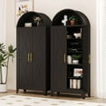 thumbnail image 1 of 73" Tall Metal Arched Kitchen Pantry Storage Cabinet with 4 Adjustable Shelves, 1 of 6