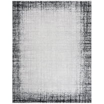 SAFAVIEH Skyler Gervase Bordered Area Rug, Ivory Grey/Black, 8' x 10'